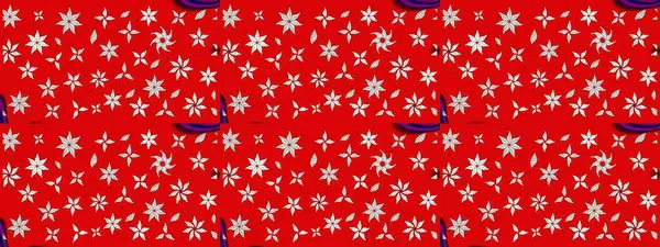 Raster illüstrasyonundaki çiçek desenli çizim. Kırmızı renkte çiçekler. Renkli Bahar Teması eskiz kalıbı. Düz Çiçek Elementleri Tasarımı.