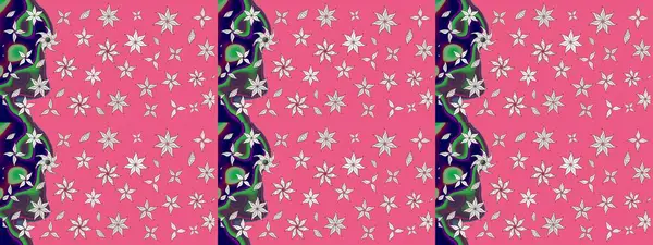 Raster - stok. Pembe çiçekli eskiz deseni, suluboya çiçek deseni, sevimli çiçek, duvar kağıdı, kart veya kumaş için fayanslı.