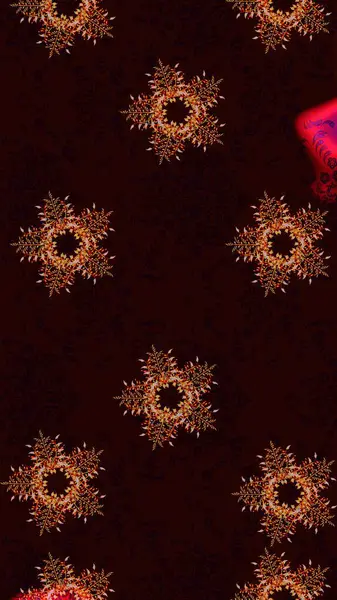 Güzel dekorasyon. Kışın sembolü. Siyah, kahverengi ve kırmızı renklerde ayrık suluboya kar taneleri. İllüstrasyon kar tanesi.