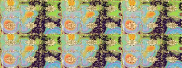 Raster soyut çiçek çelengi altın karalama fantezi yaprakları ve tarafsız renklerde çiçek. El yapımı dekoratif çerçeve, albüm kapağı, tebrik kartı, klasik Art deco tarzı.