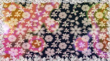 Cute flowers. Raster Trendy fabric pattern. Line seamless pattern.