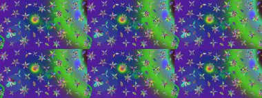 Renkli Bahar Teması eskiz kalıbı. Çiçekli çiçek deseni, suluboya. Yeşil renkli çiçekler. Raster illüstrasyonu. Düz Çiçek Elementleri Tasarımı.