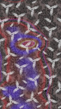 Kahverengi çiçekli bahar çiçekleri. Küçük renkli çiçekler. Motley illüstrasyonu. Moda baskıları için zarif bir şablon. Küçük çiçekte şirin desenler.