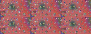 Yapraklı çizim şekli. Şirin, zarif çiçekler Raster illüstrasyonu. Poster ya da kapak için arka plan. Tekstil için figür. Davetiye ve kartpostal tasarımı için dekoratif çiçek unsurları.