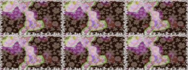 Küçük çiçekli şirin bir desen. Çiçek ve yapraklı çiçek deseni. Raster illüstrasyonu.