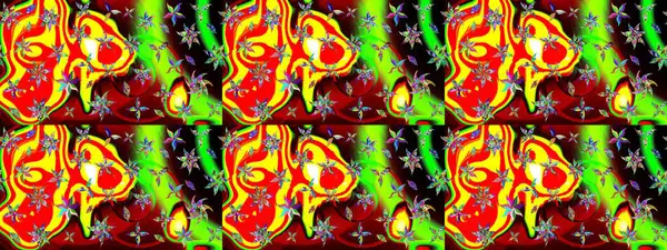 Kırmızı renkte çiçekler. Raster düz çiçek çizim deseni. Tasarım hediye paketi, tebrik kartları, posterler ve afiş tasarımı.