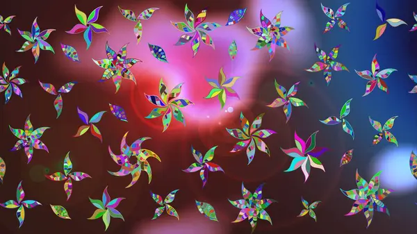 Süslü kumaş deseni. Çiçekli çiçek deseni, suluboya. Raster deseni.