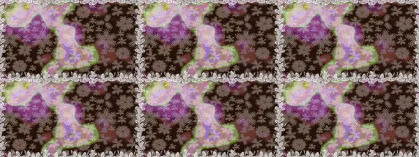 Küçük çiçekli şirin bir desen. Çiçek ve yapraklı çiçek deseni. Raster illüstrasyonu.