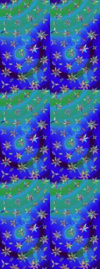 Botanik çizim kalıbı. Organik elementler. Suluboya etkisi. Raster deseni.