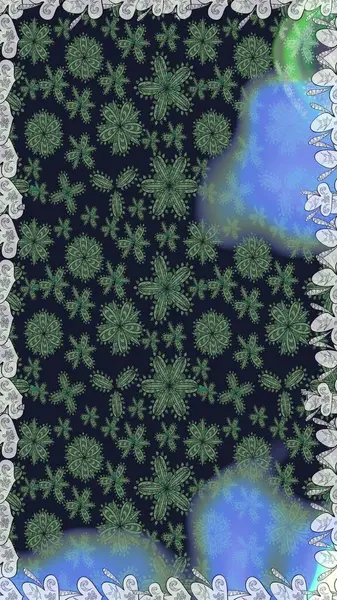 Raster illüstrasyonu. Gri renkli çiçekler. Kusursuz çiçek deseni. Asya tekstil tarzında. Raster illüstrasyonu.