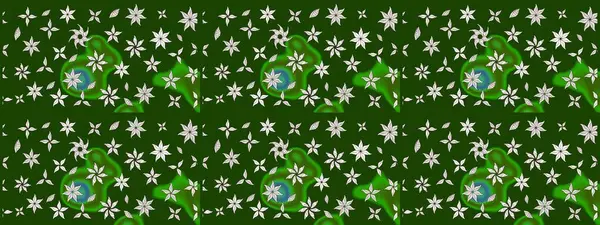 Yeşil renkli çiçekler. Nazik, sevimli çiçek arkaplanı. Raster çiçek desenli ve çiçekli..