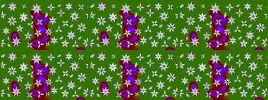 Yeşil lale çiçekli Raster eskiz deseni. Doğal kozmetik ürünleri, parfüm, çiçekçi dükkanı için bahar ihalesi tasarımı. Karşılama ya da düğün geçmişi olarak kullanılabilir. Paket kağıdı için en iyisi..