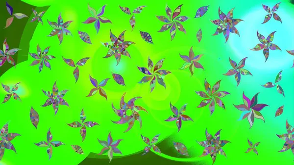 Halk tarzı. Parlak renkli çiçekli ve yeşil yapraklı harika bir çiçek deseni. Modern çiçek arkaplanı. Moda baskıları için zarif bir şablon.