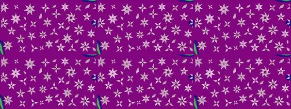 Mor renkli vadi çiçekleri. Raster çiçek desenleri çiziyor..