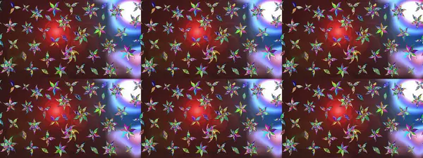 Kabile sanatı boho baskısı, klasik çiçek arkaplanı. Arkaplan dokusu, duvar kağıdı, kahverengi renkli çiçek teması. Soyut etnik raster çizim kalıbı.