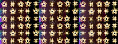 Renkli elementlerle Raster ilginç desen.