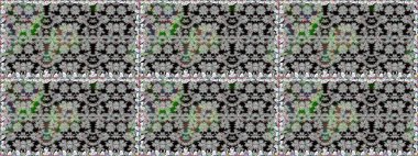 Çiçek kompozisyonu. Çiçek kolajı. - Gri çiçekler. Küçük çiçekte güzel bir desen var. Doğa. Çiçek arkaplan. Raster deseni.