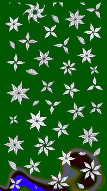 Kıvırcık, parlak örgü. Raster illüstrasyonu. Eski moda arka plan. Çiçek çelengi. Güzel, parlak, pürüzsüz kumaş, tuval. Desen, çizim, çiçek sınırı..