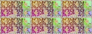 Raster illüstrasyonu. Tarafsız renklerde, altın elementlerle klasik, pürüzsüz desen.