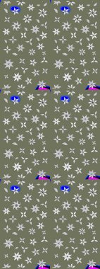 Kızılderili desenli desenli desenli şal deseni. Etnik Mandala süsü. Raster Henna dövme stili. Tekstil, tebrik kartı, boyama kitabı, telefon kılıfı baskısı için kullanılabilir.