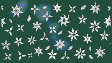 Anti-stres için soyut örnek sayfası. Yeşil renklerde. Raster illüstrasyonu.