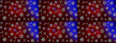 Küçük çiçekte güzel bir desen var. Raster deseni. - Kahverengi çiçekler. Çiçek kolajı. Doğa. Çiçek kompozisyonu. Çiçek arka planı.