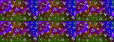 Raster illüstrasyonu. Modaya uygun kumaş deseni. Tony 'nin kumaş kalıbını çiz. Küçük çiçekte sevimli çiçek deseni var..