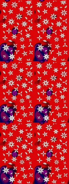 Çiçek ve yapraklı çiçek deseni. Küçük çiçekli şirin bir desen. Raster illüstrasyonu.