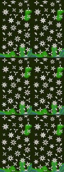 Çiçekler, dallar, bitkiler ve çiçekler. El çizimi. Güzel kumaş deseni. Raster illüstrasyonu.