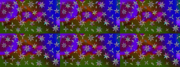 Raster illüstrasyonu. Modaya uygun kumaş deseni. Tony 'nin kumaş kalıbını çiz. Küçük çiçekte sevimli çiçek deseni var..