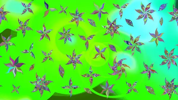 Çiçekli çiçek deseni, suluboya. Raster deseni. Süslü kumaş deseni.