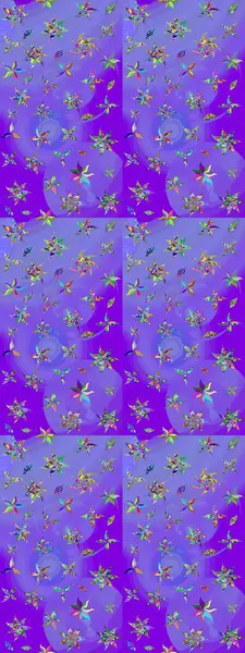 Raster deseni. Çiçekli çiçek deseni, suluboya. Küçük çiçekte güzel bir çiçek deseni..