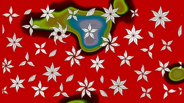 Güzel eskiz şekli. Yazdır. Düz Çiçek Elementleri Tasarımı. Renkli Yaz Temalı eskiz kalıbı. Güzel kumaş deseni. Raster çiçekli arka plan.