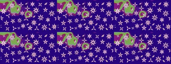 Raster çiçek desenli çiçek deseni, yapraklar, dekoratif elementler, sıçrama, lekeler, el çizimi kontur çizgileri ve Doodle çizim stili, grafik raster çizim çizimi.