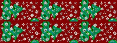 Raster güzel bir çiçek deseni çizmiş. Bahar mevsimi. Tatil havası. Nazik romantik baskı. Kırmızı renkte çiçekler.