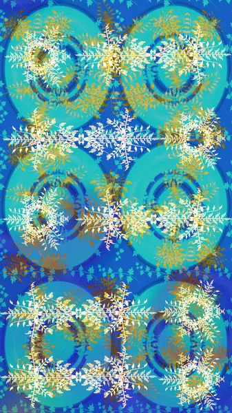 Mavi, nötr ve yeşil ikon silueti. Noel tasarımı için. Kar tanesi kışı mavi, nötr ve yeşil renklerde izole edilir. Yeni yıl tabelası. Raster illüstrasyonu. Kutlamanın sembolü.