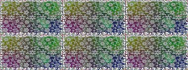 Gri renklerde bahar çiçekleri. Raster deseni. Raster illüstrasyonu. Patlayan çiçekler soyut yerleştirilmiş.