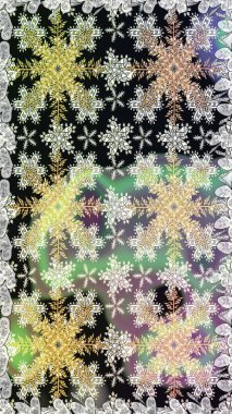 Barok tarzında kusursuz bir doğulu süsü. Raster geleneksel altın pürüzsüz desen gri renklerde.