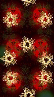 Yeni yıl kar tanesi. Düz kar karalama ikonları, yılbaşı afişi için kar taneleri silueti, kartlar. Şirin soyut kar taneleri kahverengi, siyah ve kırmızı renkler üzerine raster tasarımı.