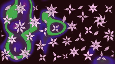 Vadinin çiçekleri kahverengi renklerde. Eskiz arkaplan modeli. Suluboya, elle çizilmiş. Raster - stok.