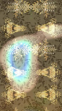 Moda baskıları için zarif bir şablon. Motley illüstrasyonu. Küçük çiçekte güzel bir desen. Robot resim. Çiçekli yaz çiçekleri. Küçük renkli çiçekler..