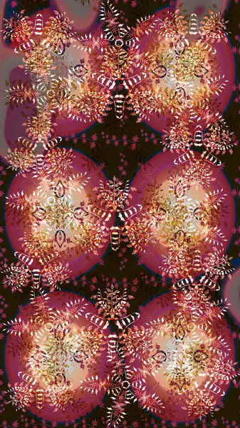 Raster illüstrasyonu. Kar taneleri ve raster arkaplanlı Noel karalaması deseni.