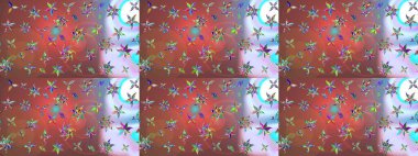 Düz Çiçek Elementleri Tasarım Raster illüstrasyonu. Renkli Bahar Teması eskiz kalıbı. Çiçek desenli eskiz. Kahverengi renkte çiçekler.