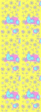 Kızılderili desenli desenli desenli şal deseni. Etnik Mandala süsü. Raster Henna dövme stili. Tekstil, tebrik kartı, boyama kitabı, telefon kılıfı baskısı için kullanılabilir.