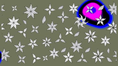 Ultraviyole kumaş deseni. Raster illüstrasyonu. Organik motif arka planı. Çizim deseni.