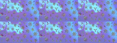 Şirin, zarif çiçekler Raster illüstrasyonu. Davetiye ve kartpostal tasarımı için dekoratif çiçek unsurları. Poster ya da kapak için arka plan. Tekstil için figür. Yapraklı çizim deseni.