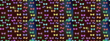 Kıyafetler, erkekler, kızlar ve duvar kağıtları için soyut çizim kalıbı. Kahverengi renkli illüstrasyon. Kelebekli Raster. Raster..