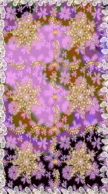 Kusursuz altın desen. Tarafsız renklerde, altın elementlerle kusursuz desen. Raster doğulu süsü.