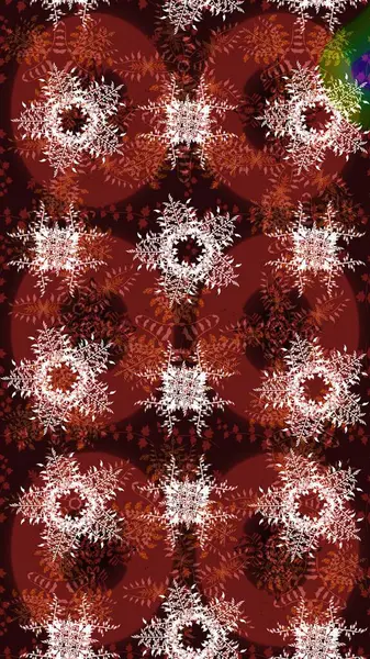 Güzel bir kış süsü. Raster kahverengi, kırmızı ve nötr kar tanelerinden izole edilmiş. Renkli kar taneleri Raster illüstrasyonu.