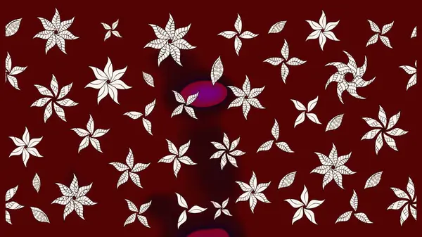 Suluboya, elle çizilmiş. Eskiz arkaplan modeli. Raster - stok. Vadinin çiçekleri kırmızı renklerde.